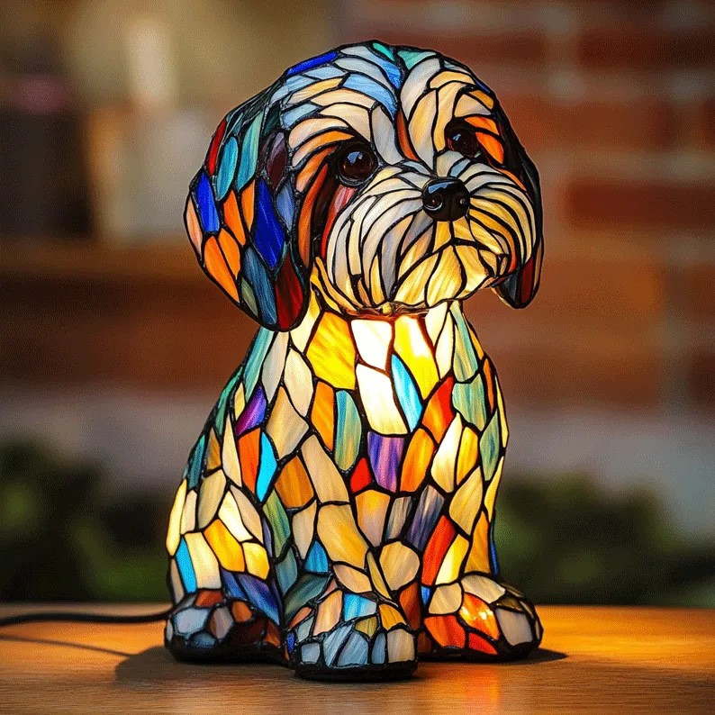 Lampada Artigianale – Shih Tzu di Luce