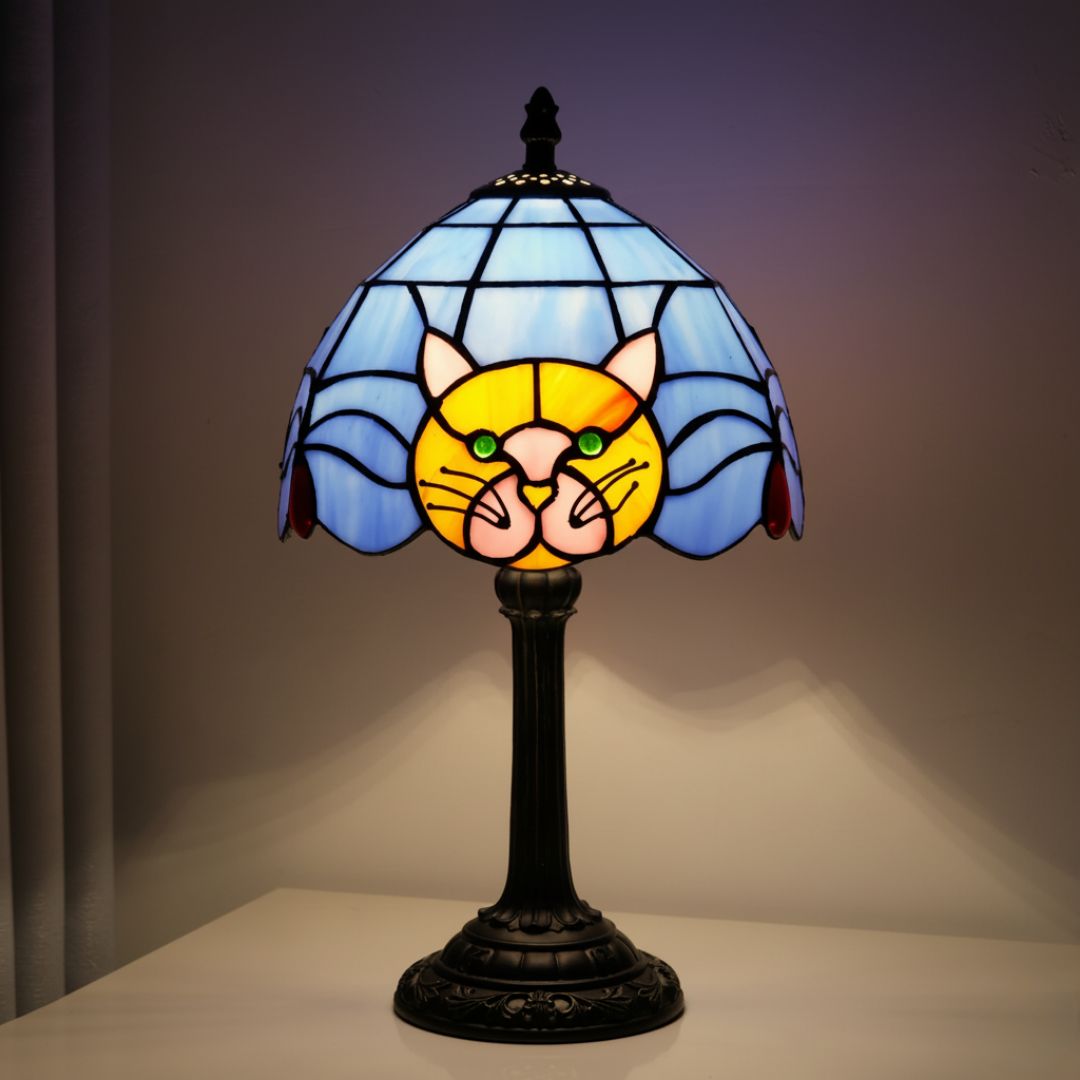 Lampada Decorativa Premium – Vintage Baroque Bedside Cat Table Lamp