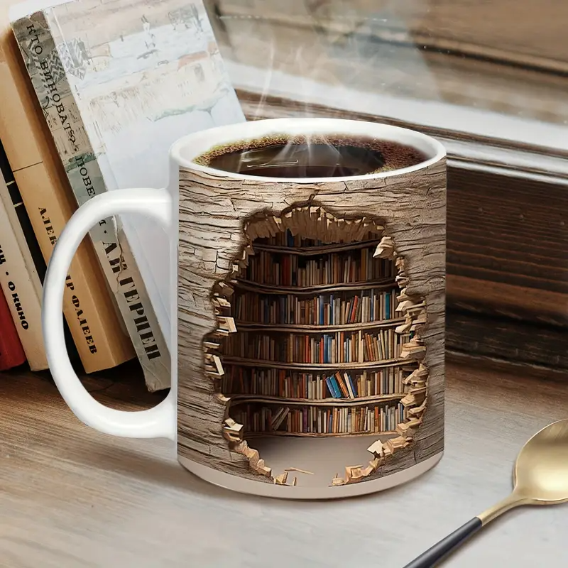 Lampada Decorativa Premium – Charming Heat-Activated Mug from the Library