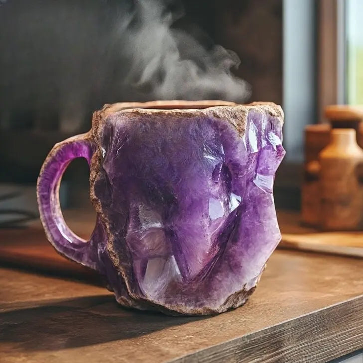 Lampada Decorativa Premium – Krystal-Infused Coffee Mugs with Minerals