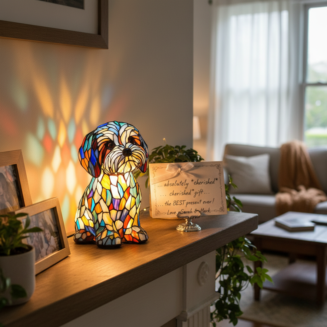 Lampada Artigianale – Shih Tzu di Luce